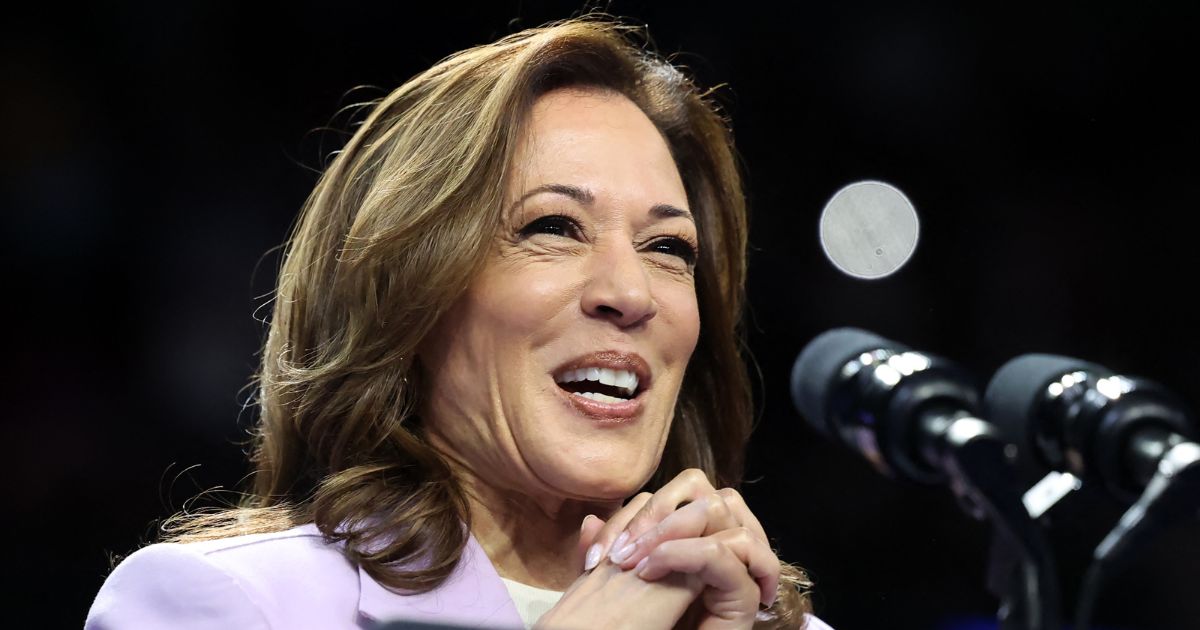 Vice President Kamala Harris speaks during a campaign rally in Las Vegas, Nevada, on Saturday.