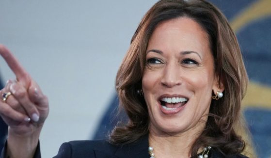 Vice President Kamala Harris speaks at a campaign rally in Wayne, Michigan, on Thursday.