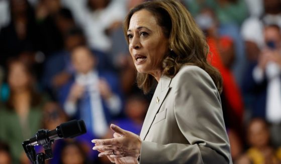 Vice President Kamala Harris speaks at Prince George’s Community College in Largo, Maryland, on Thursday.