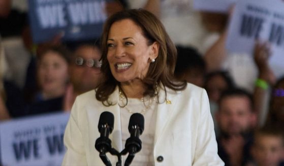 Vice President Kamala Harris speaks at a campaign rally in Detroit, Michigan, on Wednesday.