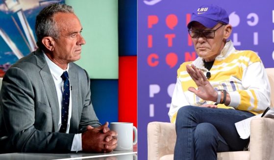 On Monday, James Carville, right, attacked former independent candidate Robert Kennedy Jr., left, claiming Kennedy belongs in a mental institution.