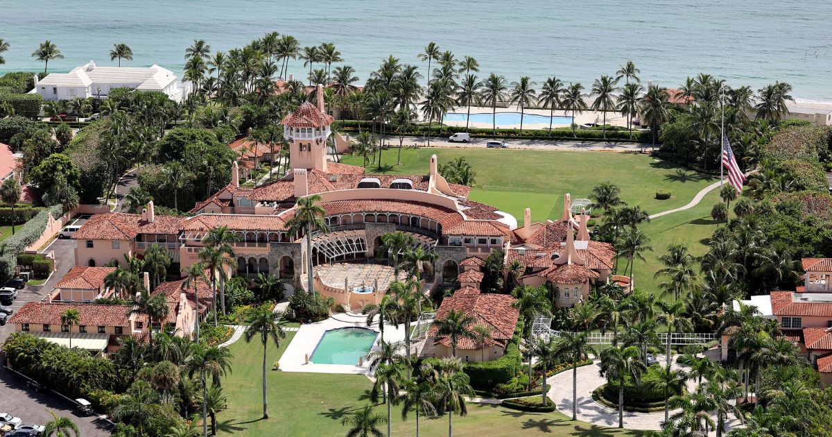 In this aerial view, former President Donald Trump's Mar-a-Lago estate is seen on Sept. 14, 2022, in Palm Beach, Florida.