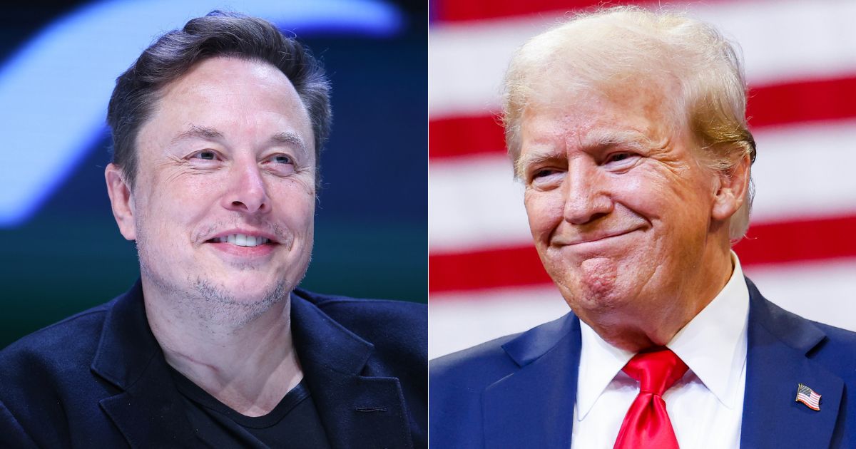 On Aug. 12, X CEO Elon Musk, left, and former President Donald Trump, right, held a 2 hour conversation on "Spaces," which received over 1 billion views by the morning of Aug. 13.