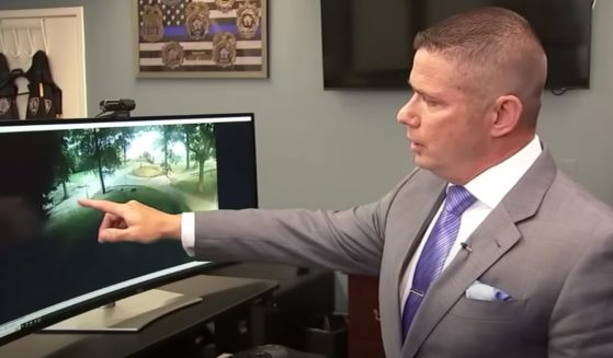 NYPD Assistant Chief of Detectives Jason Savino points out a "wolf pack" on surveillance video taken in Central Park in New York City.