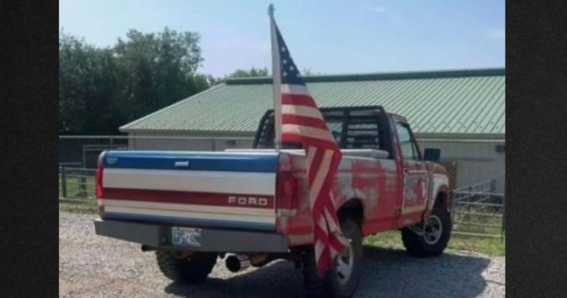 An Oklahoma high school senior is encouraging his friends to fly the American flag after his school gave him a deadline to remove the Stars and Stripes from his truck.