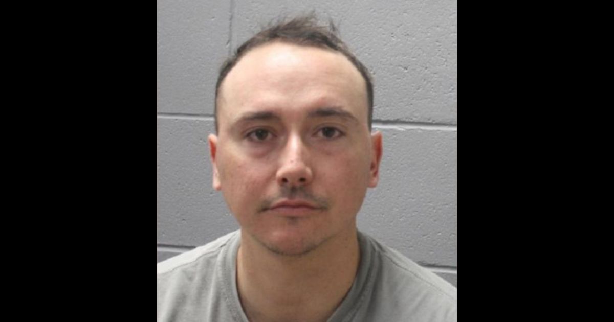 Mugshot of off-duty officer Shane Lynch, taken after an alleged incident at a concert.