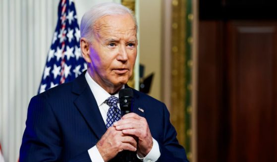 U.S. President Joe Biden speaks to participants of the White House Creator Economy Conference in the Indian Treaty Room in the Eisenhower Executive Office Building on August 14, 2024 in Washington, DC. Biden dropped by the conference to speak about the rise in digital creators and the ways they get their message out.