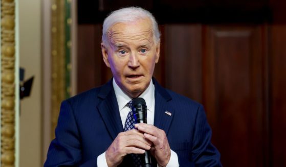 U.S. President Joe Biden speaks to participants of the White House Creator Economy Conference in the Indian Treaty Room in the Eisenhower Executive Office Building on August 14, 2024 in Washington, DC. Biden dropped by the conference to speak about the rise in digital creators and the ways they get their message out.