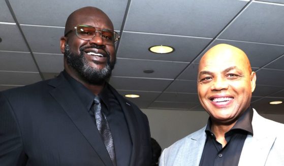 Shaquille O'Neal and Charles Barkley attend the Warner Bros. Discovery Upfront 2024 on May 15, 2024 in New York City.