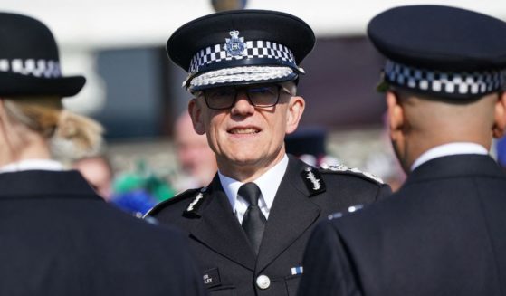 Metropolitan Police Commissioner Sir Mark Rowley attends the Garden Party at Buckingham Palace, in London, England, on May 3, 2023.