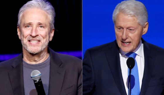 "The Daily Show" host Jon Stewart, left, took aim at the DNC last week and even insinuated that former President Bill Clinton, right, was a sexual predator.