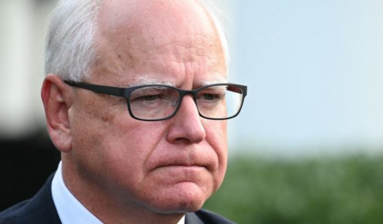 Gov. Tim Walz speaks to reporters after meeting with President Joe Biden at the White House in Washington, D.C., on July 3.