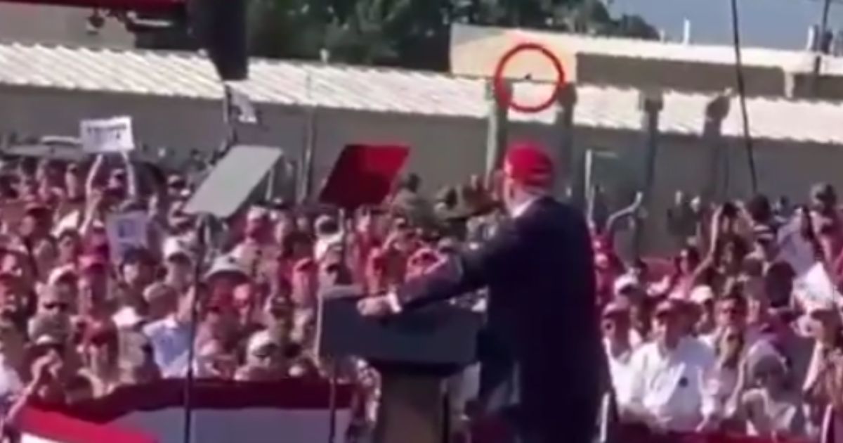 New video of the assassination attempt on former President Donald Trump on July 13 emerged this week, showing what appeared to be the shooter, circled, running across the roof and getting into position moments before he began firing.