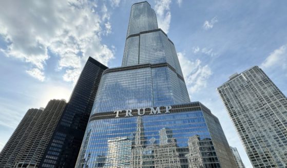 Trump International Hotel & Tower is pictured in Chicago, Illinois, on May 21.