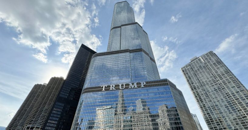 Trump International Hotel & Tower is pictured in Chicago, Illinois, on May 21.