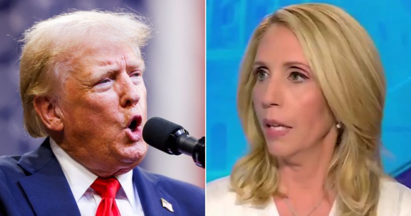 CNN's Dana Bash, right, was called out by former President Donald Trump's campaign for deceptively editing a clip from Trump's Aug. 12 interview with Elon Musk, owner of social media platform X.