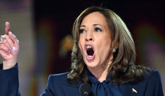 US Vice President and 2024 Democratic presidential candidate Kamala Harris speaks on the fourth and last day of the Democratic National Convention (DNC) at the United Center in Chicago, Illinois on Thursday.