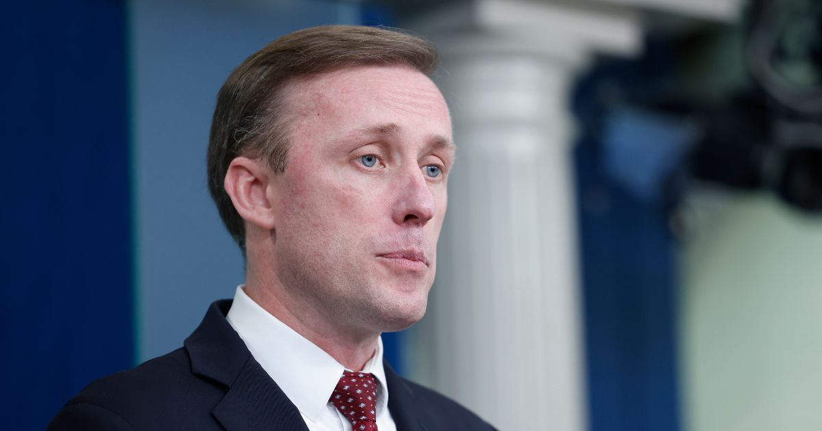 National Security Advisor Jake Sullivan speaks during a news briefing at the White House on December 04, 2023 in Washington, D.C. During the briefing Sullivan spoke on a range of topics including the conflict between Israel and Hamas and U.S. President Joe Biden's administration's calls for Congress to pass further funding for Ukraine.