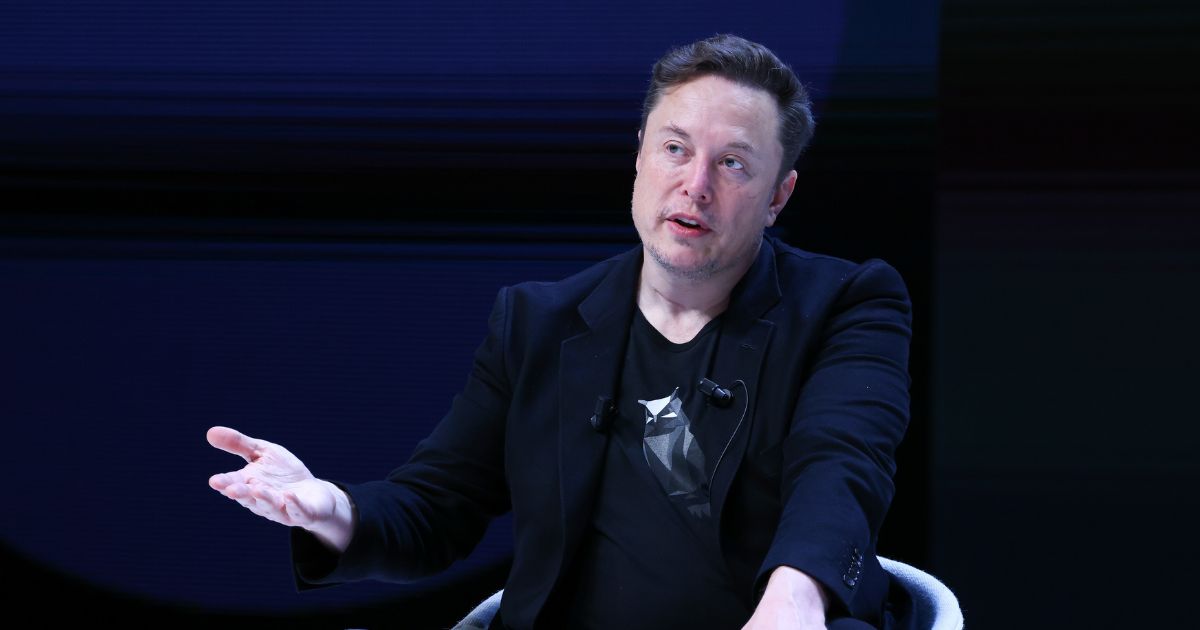 Elon Musk attends 'Exploring the New Frontiers of Innovation: Mark Read in Conversation with Elon Musk' session during the Cannes Lions International Festival Of Creativity 2024 - Day Three on June 19, 2024 in Cannes, France.