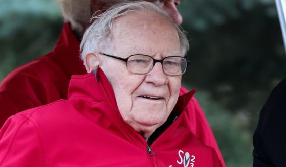 Warren Buffett, Chairman and CEO of Berkshire Hathaway, makes his way to a morning session at the Allen & Company Sun Valley Conference in Sun Valley, Idaho, on July 13, 2023.