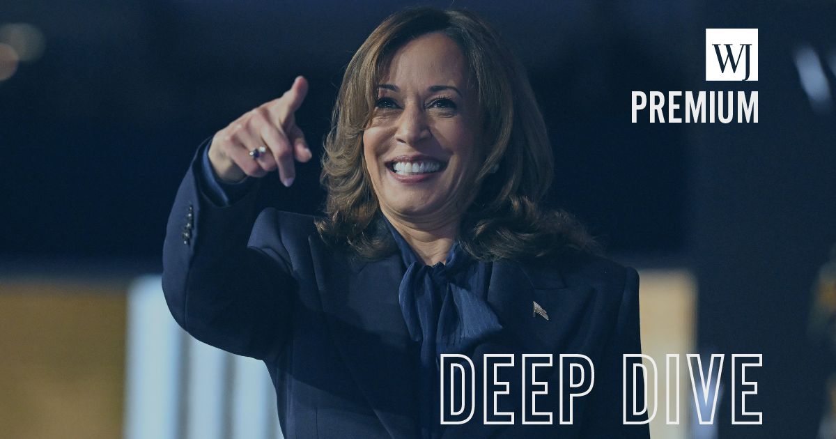 Vice President Kamala Harris gestures after speaking on the fourth and last day of the Democratic National Convention in Chicago, Illinois, on Thursday.