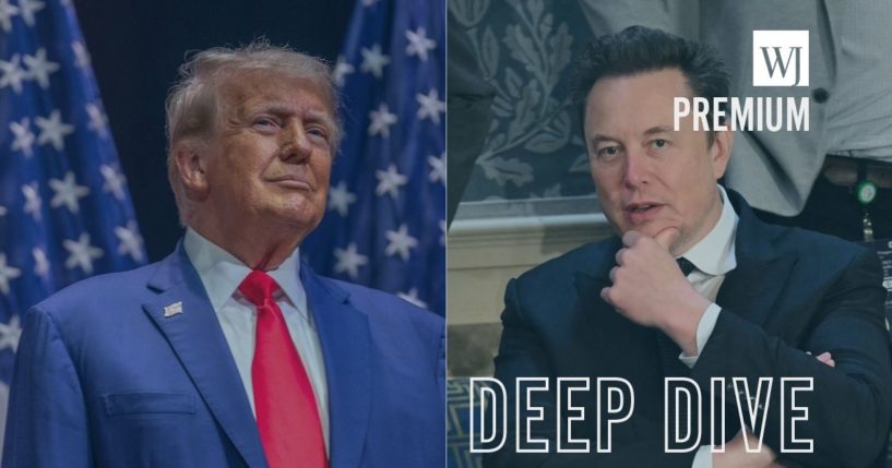 On Monday, former President Donald Trump, left, and X owner Elon Musk, right, conducted an online forum on X, where they discussed a wide variety of topics.