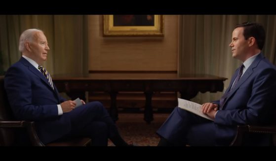 This YouTube screen shot shows a scene from an interview President Joe Biden gave with CBS News, in a video published Aug. 11.