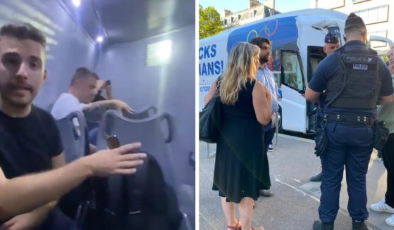 These X screen shots show CitizenGO activists being accosted by police, and responding from within a van. The images were posted on Aug. 6 and Aug. 7.