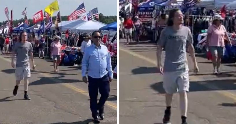 These TikTok screen shots show security footage from a vendor who spotted Thomas Matthew Crooks on July 13. Crooks would go on to attempt to assassinate former President Donald Trump the same day in Butler, Pennsylvania.