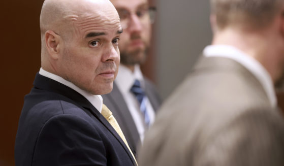 Robert Telles, left, listens to one of his attorneys Robert Draskovich during his murder trial at the Regional Justice Center in Las Vegas on Tuesday. Telles, a former Clark County public administrator, is charged in the murder of Las Vegas Review-Journal investigative journalist Jeff German.