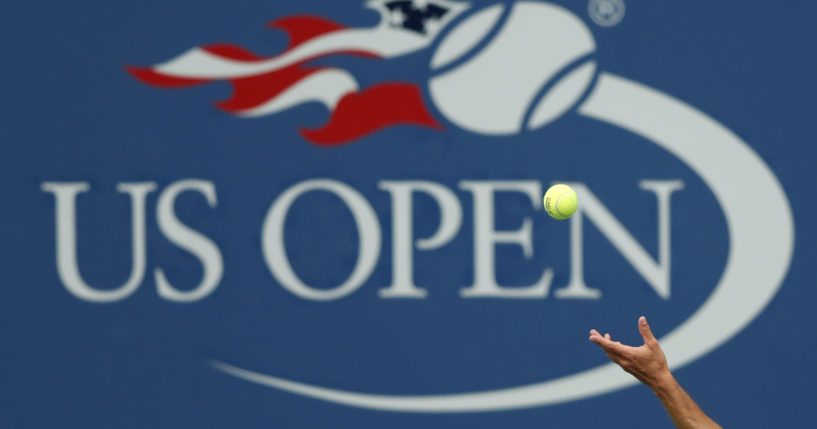 Philipp Kohlschreiber, of Germany, serves to John Millman, of Australia, during the third round of the U.S. Open tennis tournament in New York, September 2, 2017. The 2024 U.S. Open begins Monday, Aug. 26th.