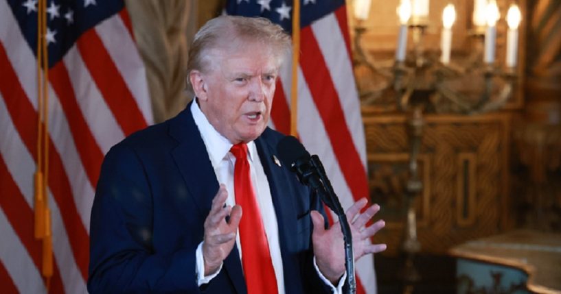 Former President Donald Trump, pictured speaking during an Aug. 8 news conference.