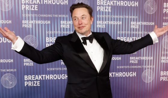 Elon Musk attends the 2024 Breakthrough Prize Ceremony at Academy Museum of Motion Pictures on April 13, 2024 in Los Angeles, California.