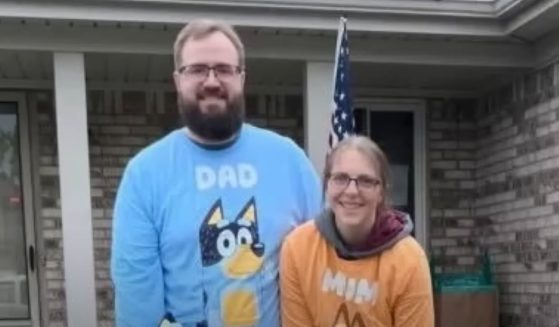 This YouTube screen shot shows Nathan Morris, a GOP official in Michigan, and his wife. Morris was killed after an altercation with a neighbor on Aug. 10.