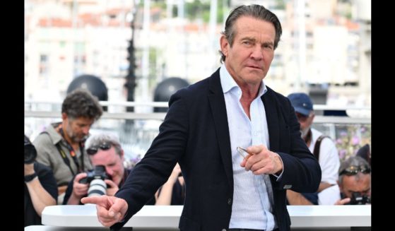 US actor Dennis Quaid poses during a photocall for the film "The Substance" at the 77th edition of the Cannes Film Festival in Cannes, southern France, on May 20, 2024.