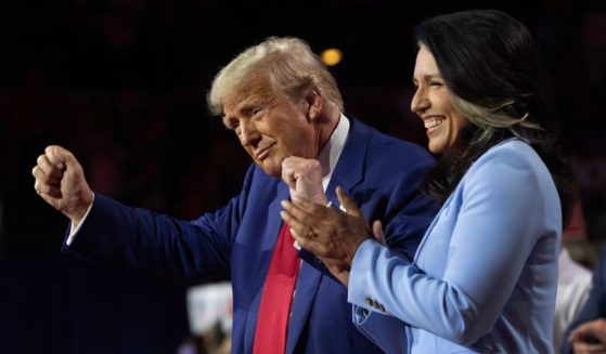 Republican presidential nominee, former U.S. President Donald Trump holds a town hall campaign event with former U.S. Rep. Tulsi Gabbard on Aug. 29 in La Crosse, Wisconsin.