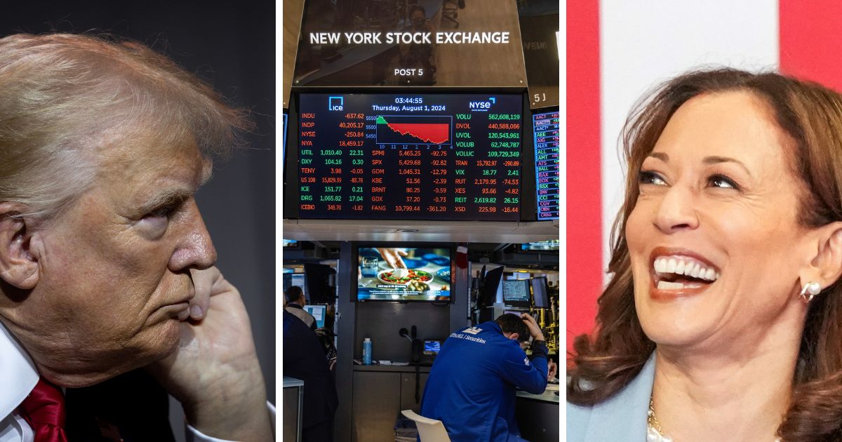 Trump Brands Stock Market Tumble ‘Kamala Crash,’ Says He Has the Solution