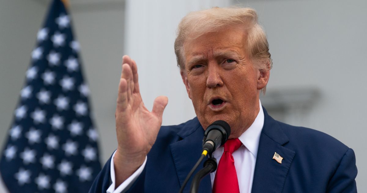 Republican presidential candidate, former U.S. President Donald Trump holds a news conference outside the Trump National Golf Club Bedminster on August 15, 2024 in Bedminster, New Jersey.