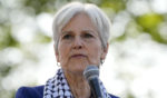 Green Party presidential candidate Jill Stein speaks during a rally at Union Park during the Democratic National Convention in Chicago, Illinois, on Aug. 21, 2024.