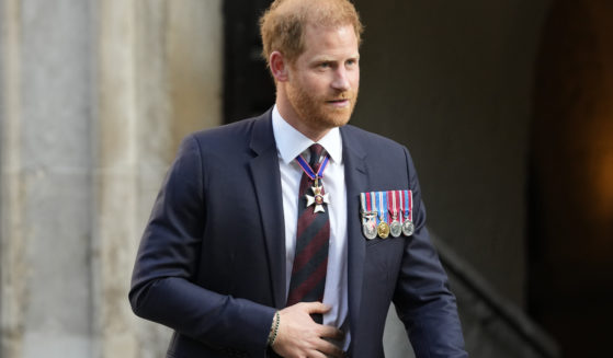 Britain's Prince Harry leaves after attending an Invictus Games Foundation 10th Anniversary Service of Thanksgiving at St Paul's Cathedral in London, on May 8, 2024. Prince Harry, actor Matt Damon, and World Central Kitchen founder Jose Andres are set to speak at the 2024 Clinton Global Initiative annual meeting in New York on September 23 and 24, the Clinton Foundation announced Thursday.