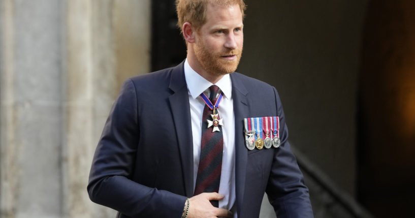 Britain's Prince Harry leaves after attending an Invictus Games Foundation 10th Anniversary Service of Thanksgiving at St Paul's Cathedral in London, on May 8, 2024. Prince Harry, actor Matt Damon, and World Central Kitchen founder Jose Andres are set to speak at the 2024 Clinton Global Initiative annual meeting in New York on September 23 and 24, the Clinton Foundation announced Thursday.