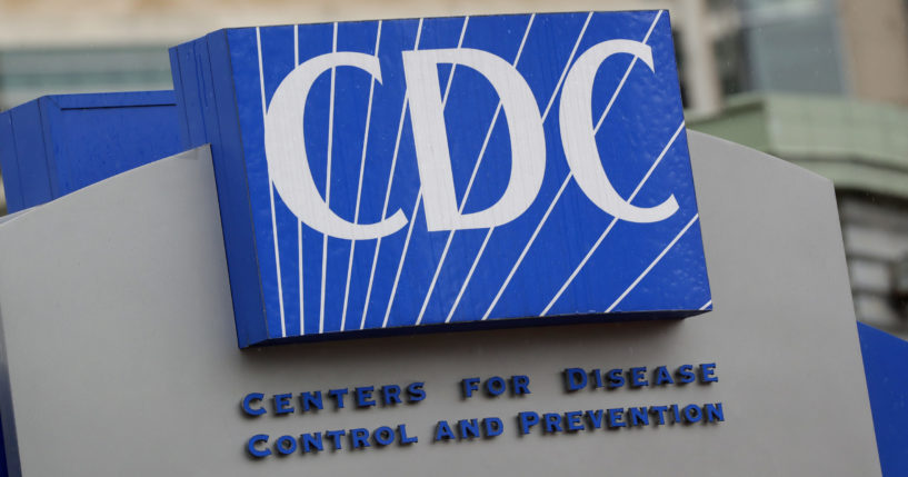 Centers for Disease Control and Prevention sign.