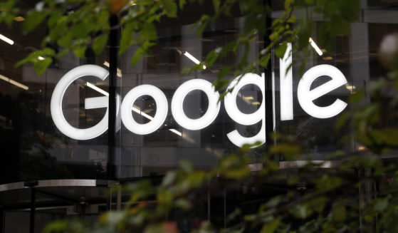 The Google logo at their offices in Granary Square, in London, on November 1, 2018.