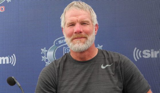 Former NFL player Brett Favre is seen at an event connected with Super Bowl LVI on Feb. 11, 2022, in Los Angeles, California.