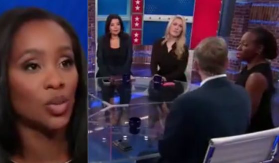 CNN host Abby Phillip, left, was corrected by a panel on CNN on Wednesday after she tried to defend Kamala Harris' position on fracking.