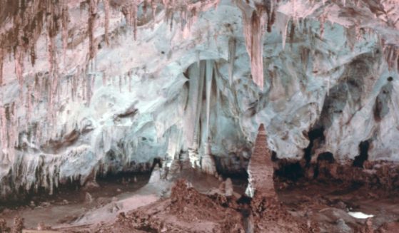 The Papoose Room in Carlsbad Caverns is pictured in 1966.