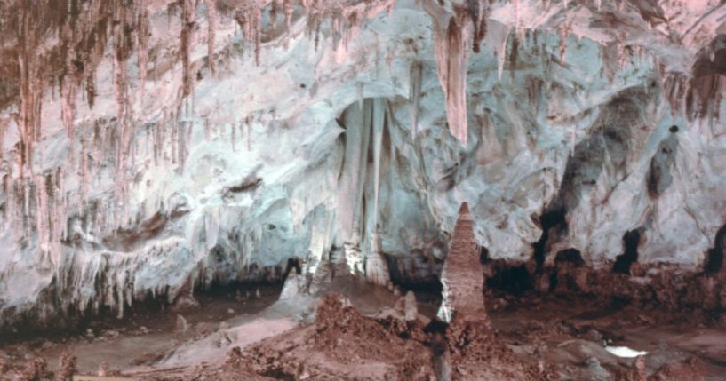 The Papoose Room in Carlsbad Caverns is pictured in 1966.