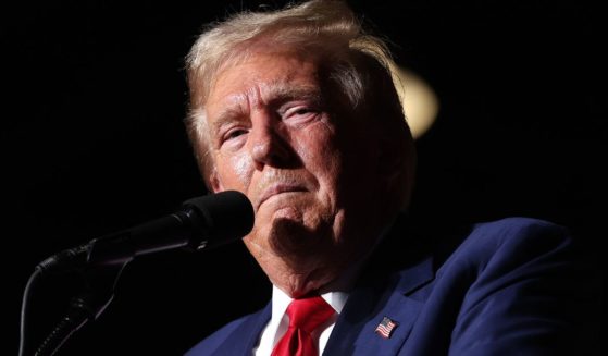 Former President Donald Trump speaks during a campaign rally in Las Vegas, Nevada, on Friday.