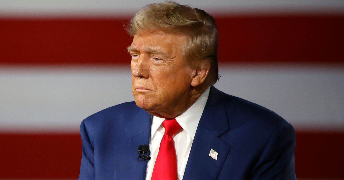 Former President Donald Trump participates in a Fox News Town Hall with Sean Hannity in Harrisburg, Pennsylvania, on Sept. 4.