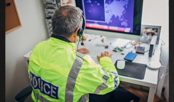 A British police officer is seen in an undated file photo.